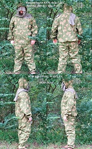 Made in USSR Soviet Army Sniper VDV ВДВ Special Forces Masking Suit KLMK KZM-P Berezka SIZE 2 165-180cm