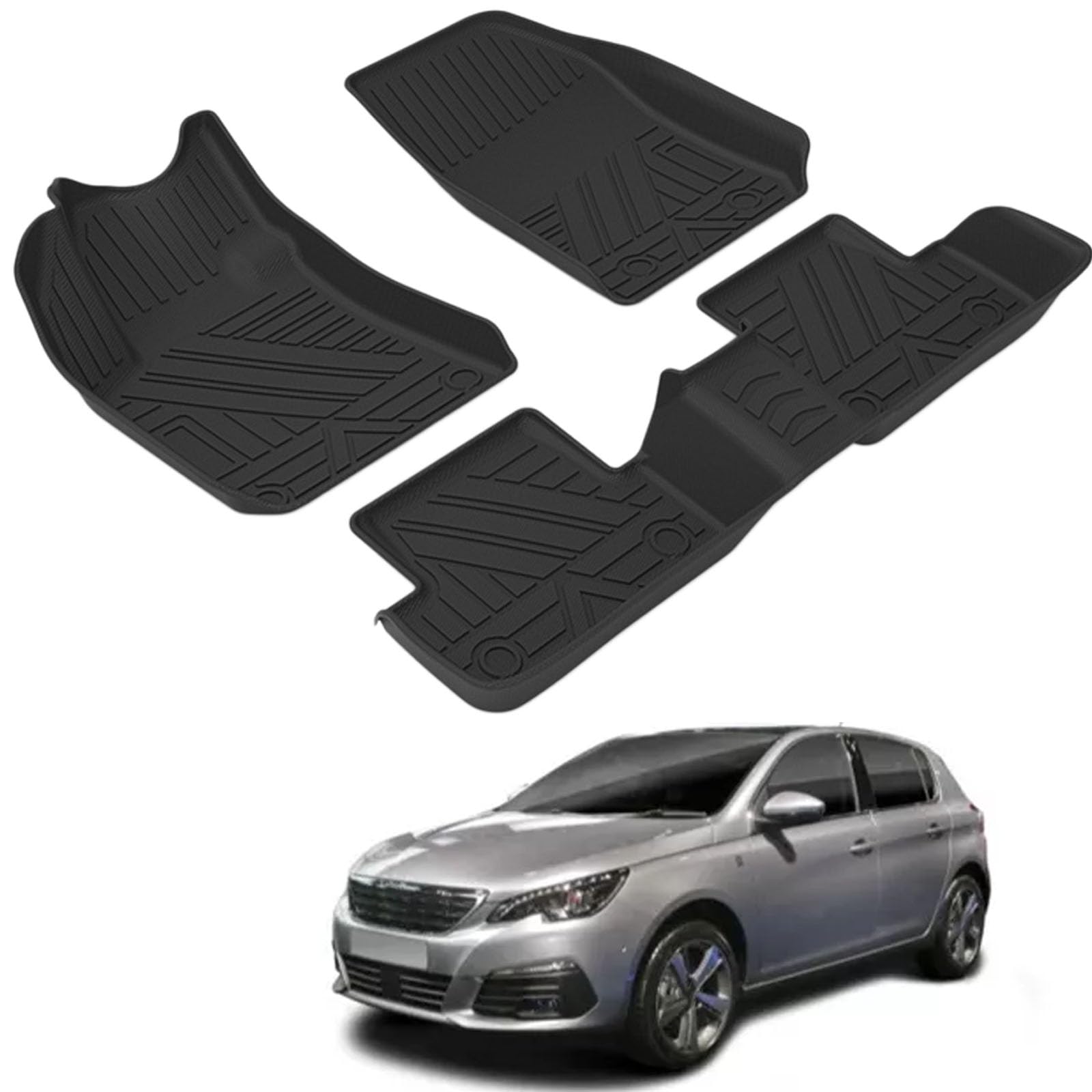 PAPEP Floor Mats for Peugeot 308 2016-2020 RHD