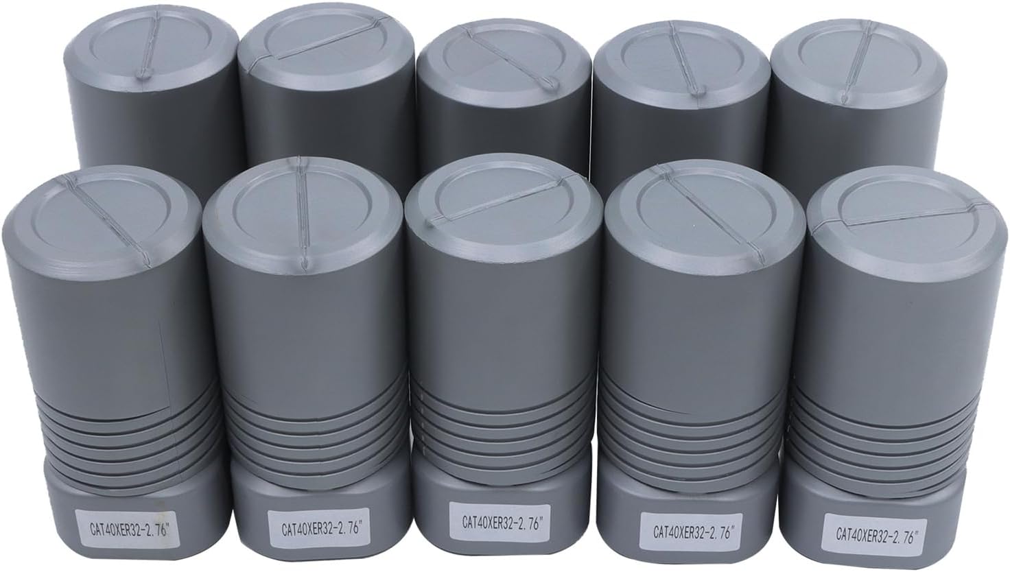 findmall 10 Pcs CAT40-ER32 Collet Chuck, 20000RPM Tool Holder, 2.76" (70mm) Length, High Accuracy, Fit for Drilling and Milling Machine