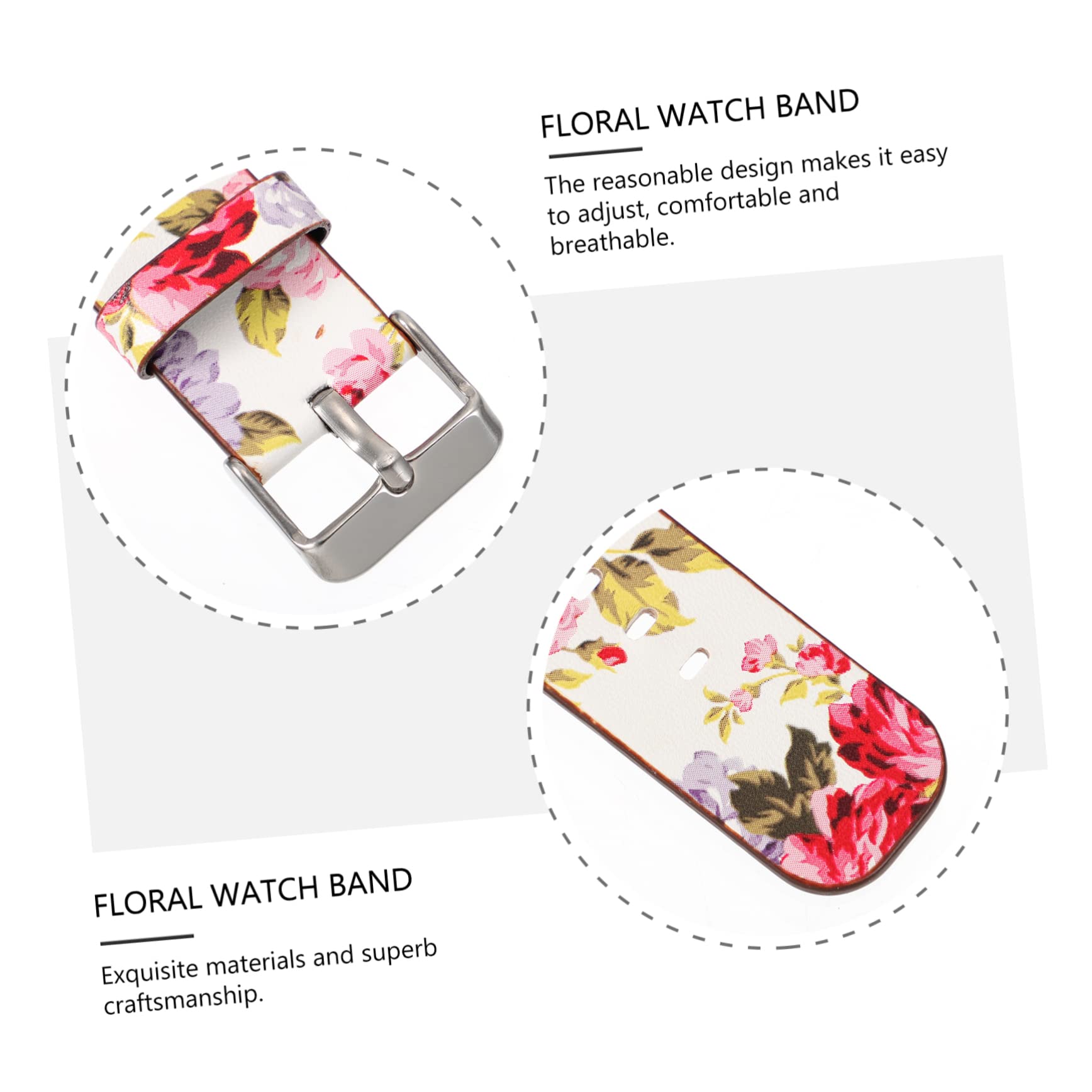 Gatuida Cinghia Floreale Braccialetti Per Orologi Per Le Donne Watch Band Braccialetti Per Orologi Riparazione Orologi Accessori Fasce Delle Donne Cintura Da Polso Cinturini Casual Bande