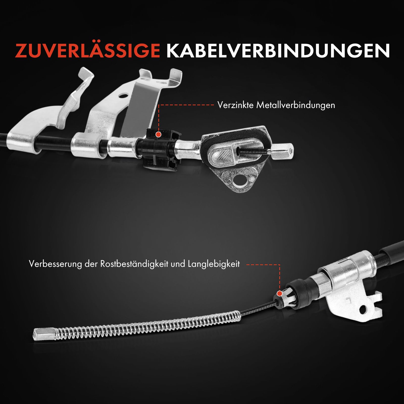 Frankberg Handbremsseil Handbremsseile Hinten Links Kompatibel mit Verso R2 Verso Van R2 Replace# 464300F020,K17292