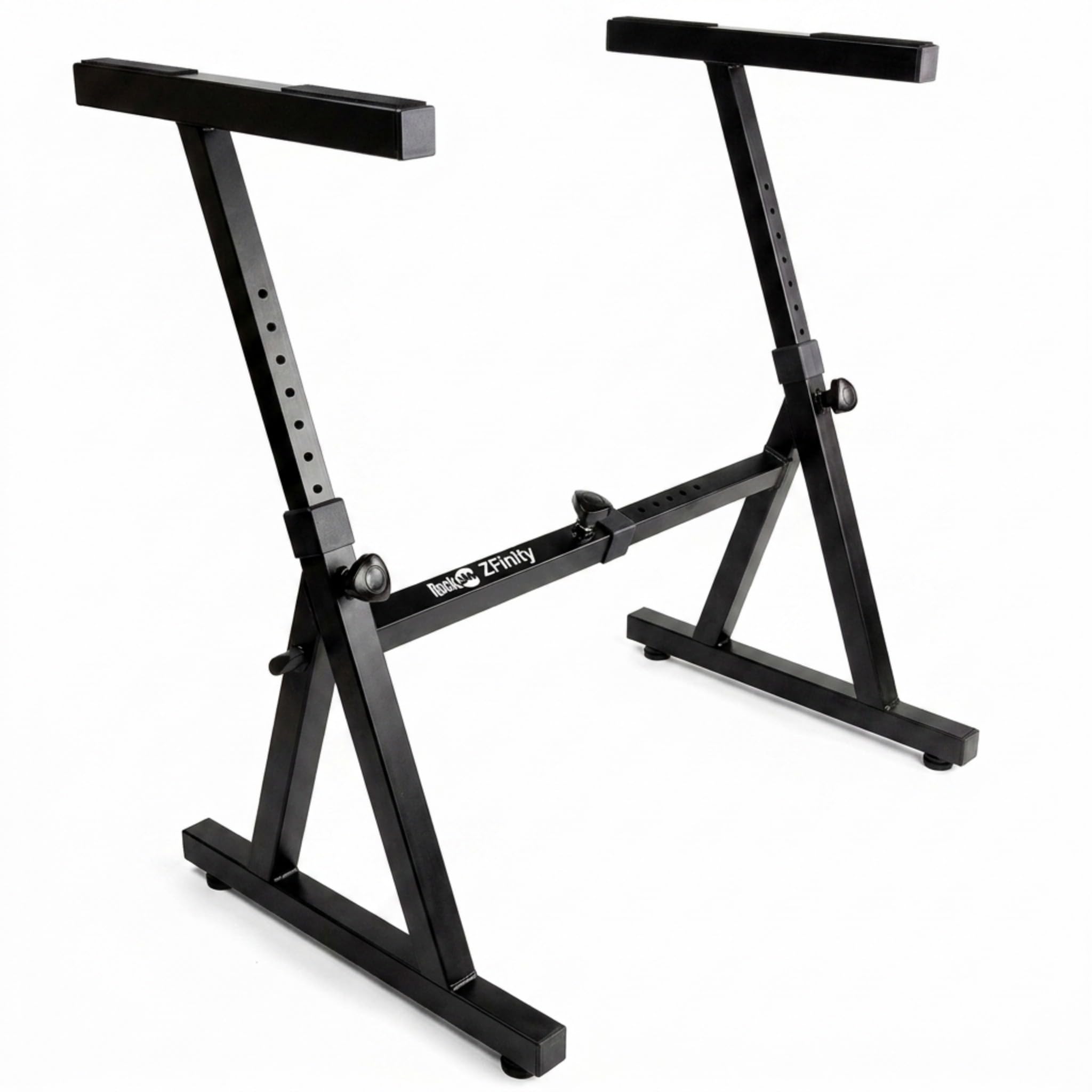 RockJam Z Frame Keyboard Stand Heavy Duty Adjustable – Professional Black
