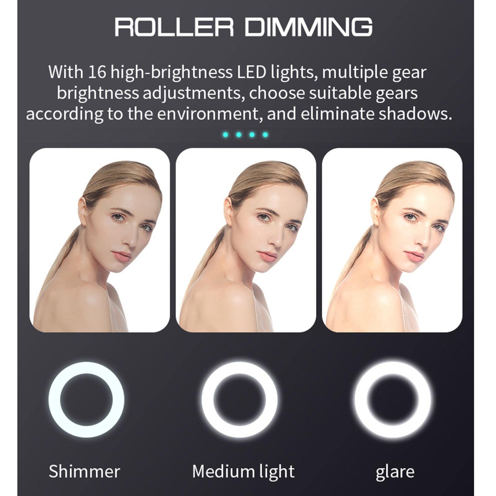 CALANDIS® Mini 1080P/2K/5Mp Webcam with Ring Fill Light and Mic 1080P Fixed Focus-image-23