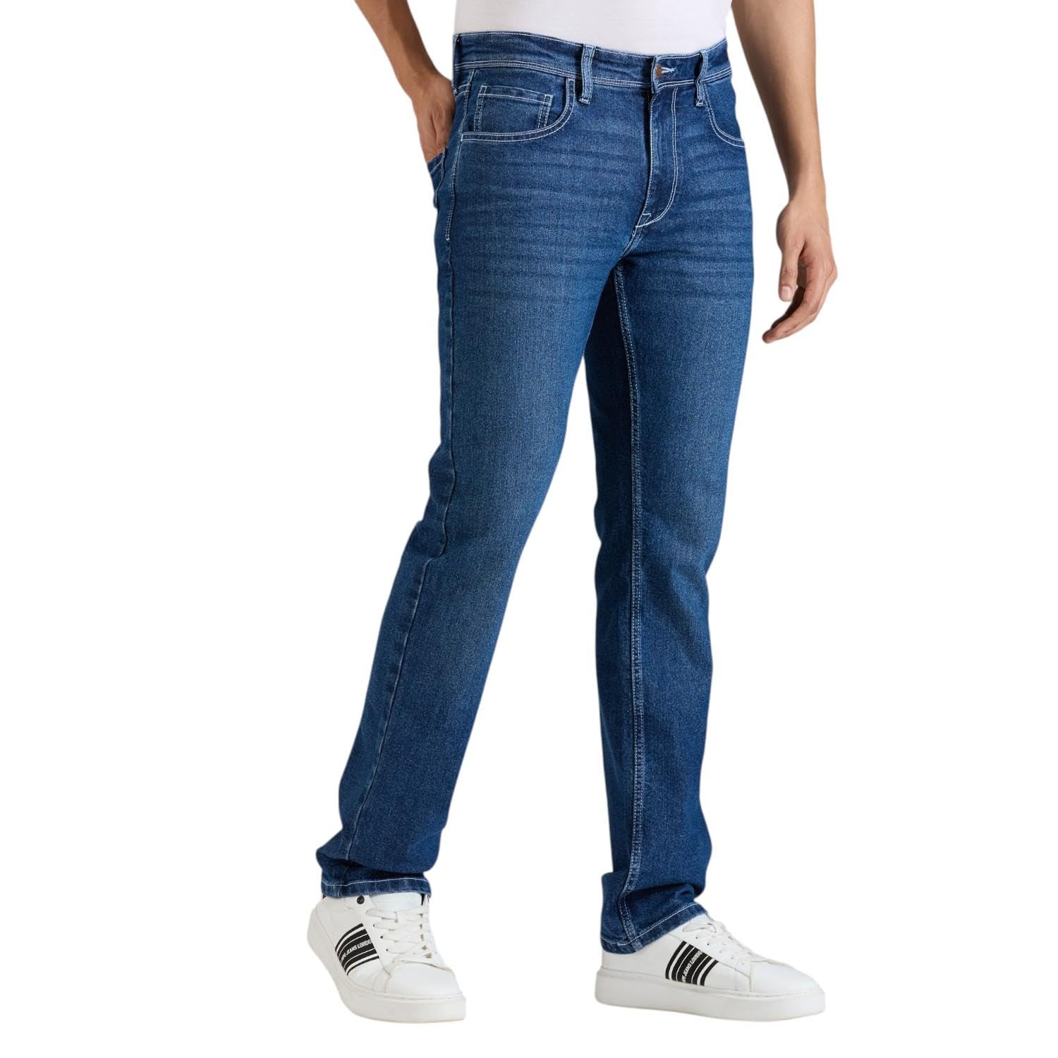 pepe jeans Men's Jeans | Straight Fit | Mid Rise | Stretchable-picture-28