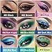 LemonSac 15PCS Colorful Eyeliner Pen Set, Eye Shadow Pencil, Pearl & Matte Metallic Glitter Eyeliner for Women, Eye & Lip Liner, Professional Eye Makeup Set