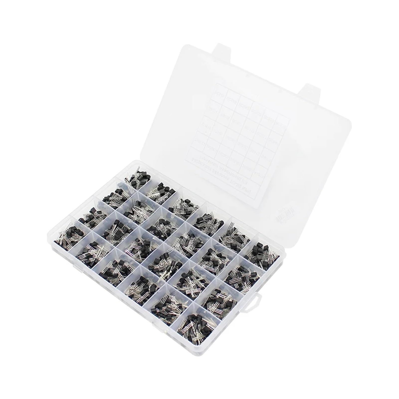 200-900 unids/caja TO-92 conjunto surtido de transistores BC547 BC327 BC337 2N2222 3904 3906 C945 PNP/NPN Kit electrónico de transistores(15Values-600pcs)