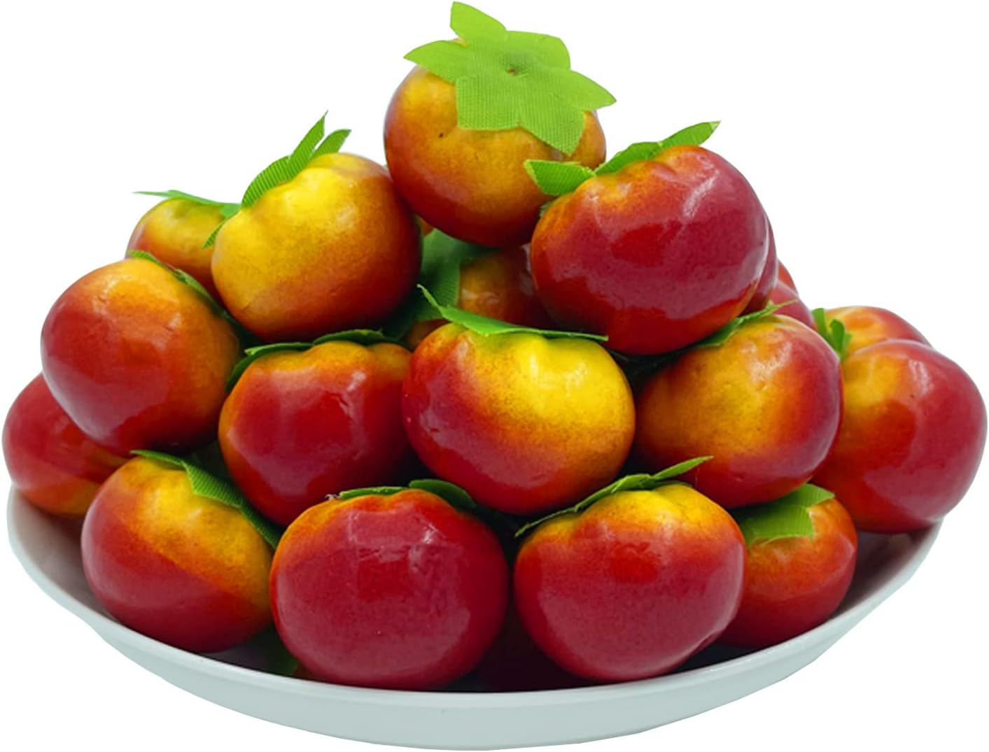 30Pcs Realistic Mini Red Fake Tomatoes,Simulation Lifelike