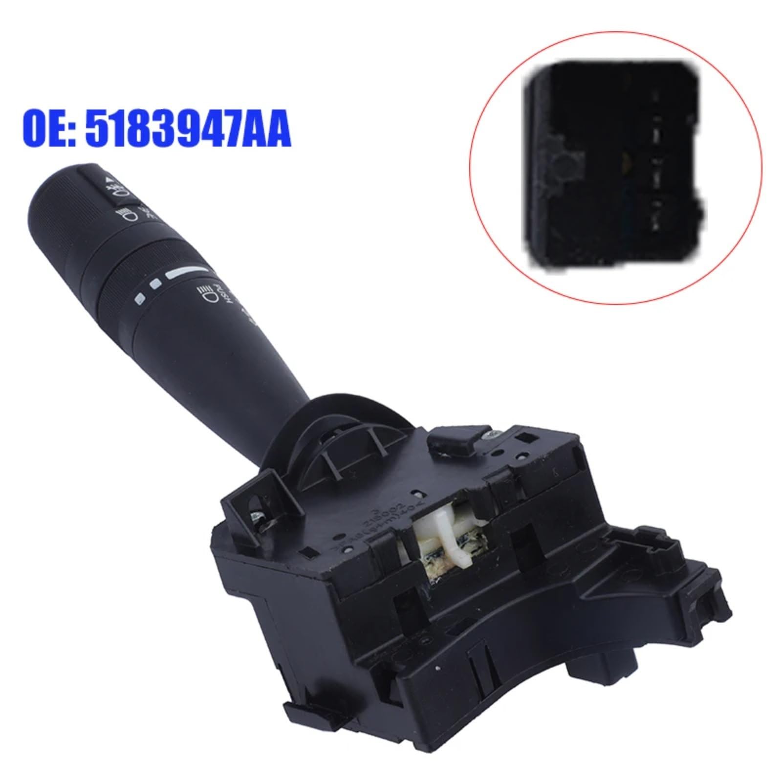 Giro Señal Interruptor Compatible con Dodge per Journey 2009 2010 5183947AA Interruptor De Palanca De Iluminación del Automóvil Interruptor De Señal De Giro Interruptor De Faros