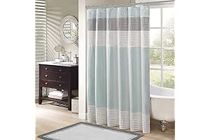 Amherst Bathroom Shower Curtain: Elevate Your Bathing Experience with Faux Silk Luxury