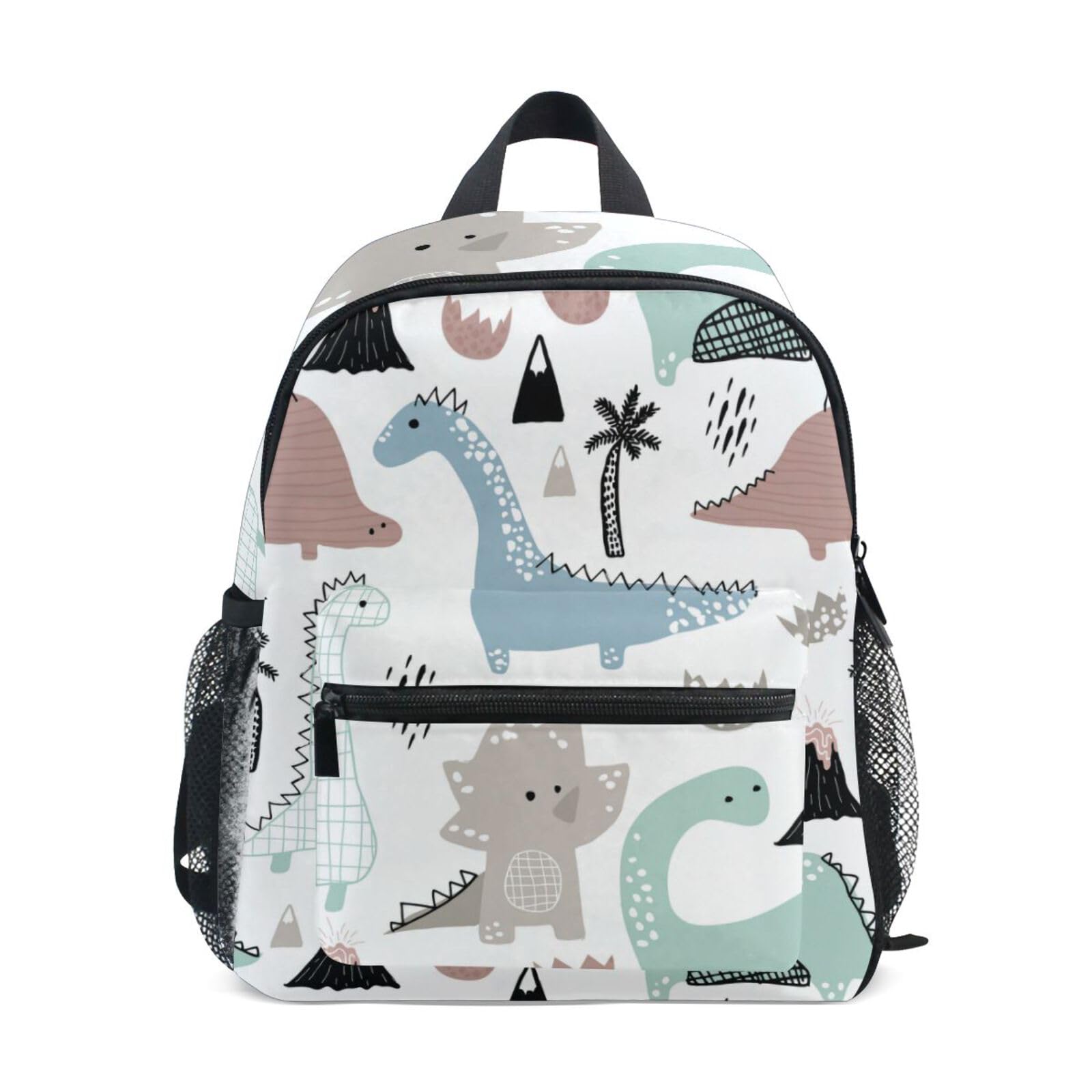 Bonita mochila de dinosaurio para niños y niñas, Dinosaurio blanco, Talla única, Mochilas Daypack