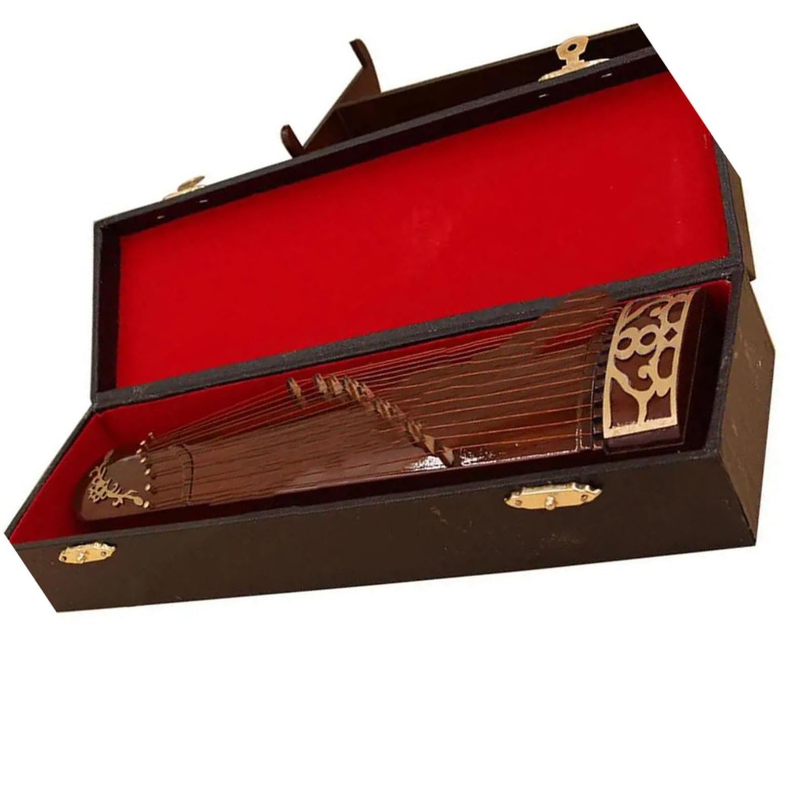 Mini Guzheng Ozdoba Drewniana Guzheng Instrument Muzyczny Model Sceny Dekoracji Akcesoria Dekoracji instrument mini (Size : 25cm)