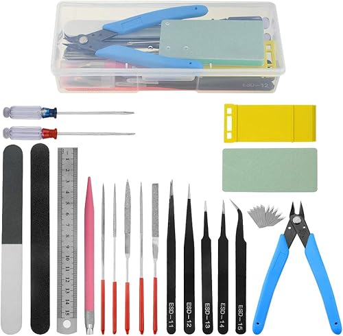 WMYCONGCONG Kit de herramientas de modelado de 29 piezas, herramientas básicas, juego de manualidades, kit de herramientas de construcción para