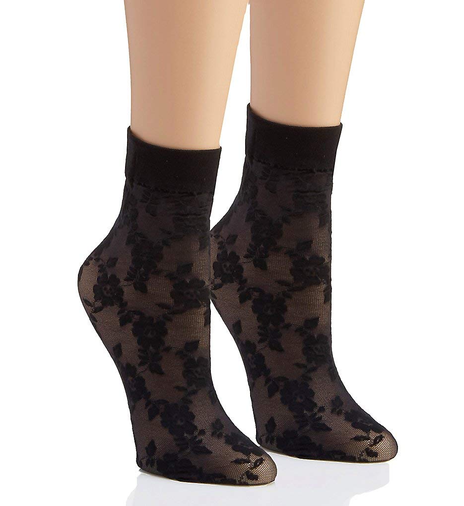 DKNYWomen's Lace Anklet Multipack, Black, One Size