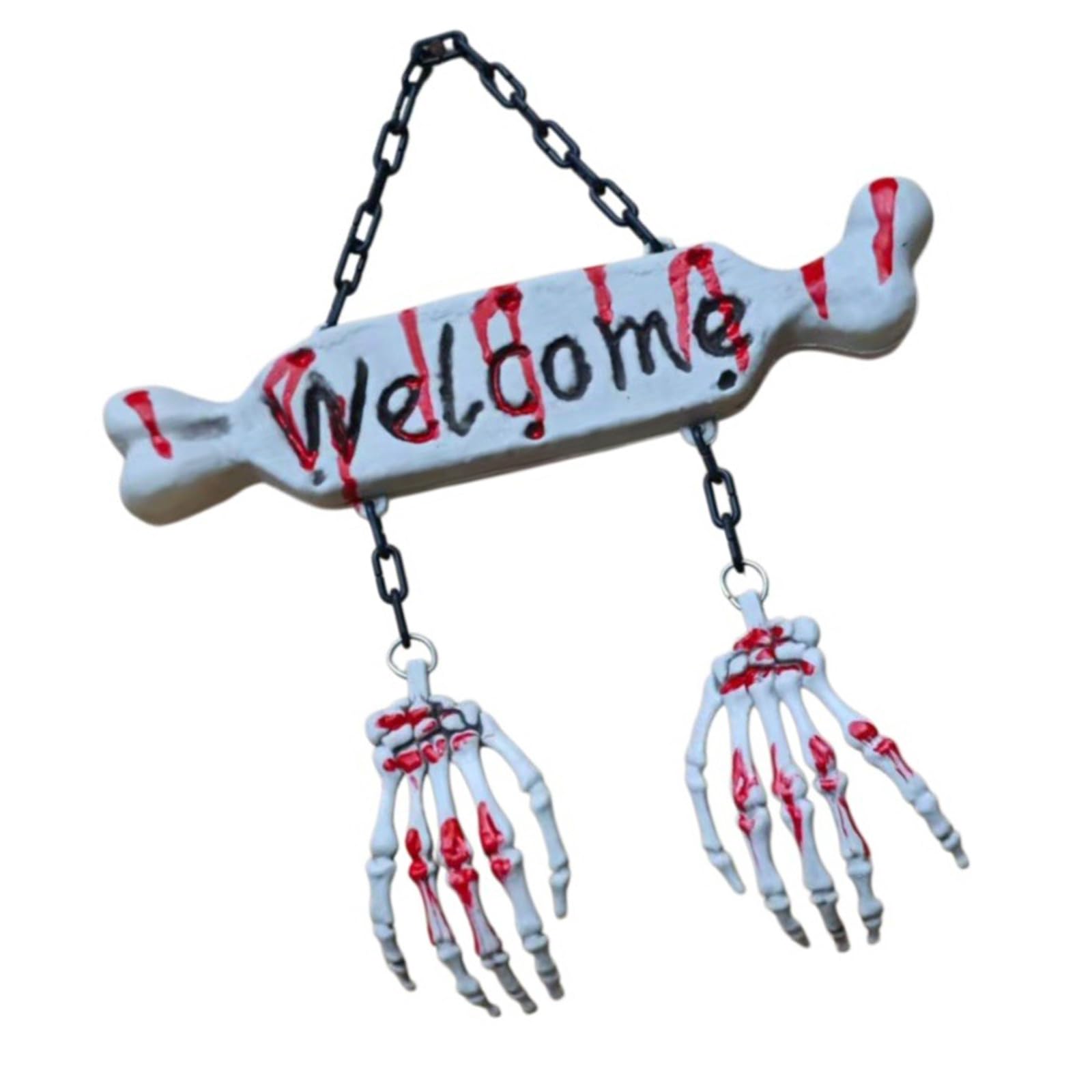 Qusinfc Skeleton Couple Wedding Theme Horror Decoration for Halloween Parties and Themed Party Decorative Ornament Waterproof Halloween Scary Accessories