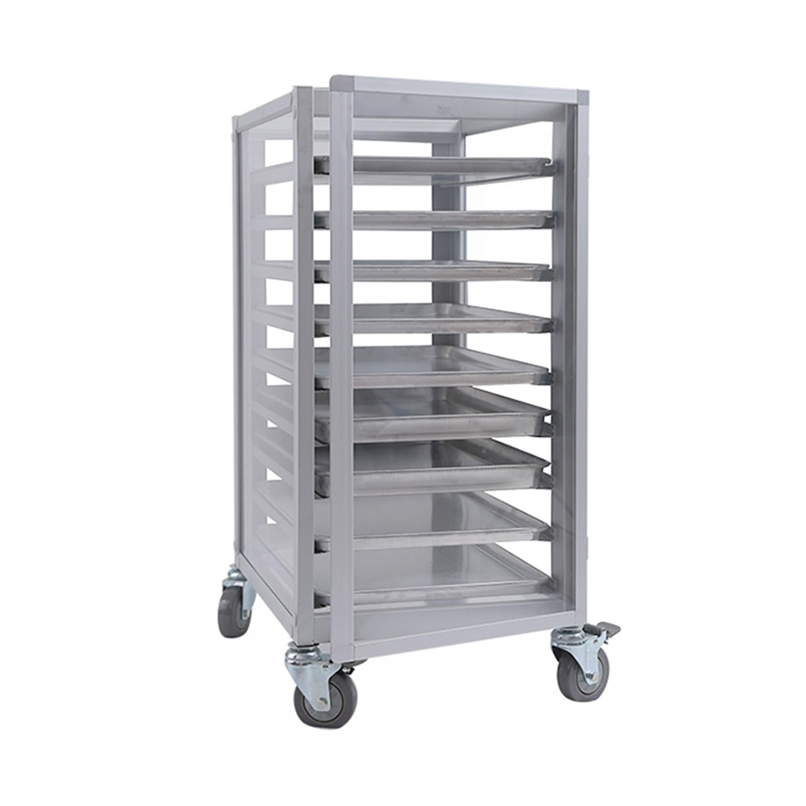 Carrello Porta Teglie For Panini Da 9/12 Ripiani, Carrello For Essiccazione Commerciale Chiuso Con Ruote, Carrello Porta Vassoi Resistente For Cucina, Ristorante(9-Tier)