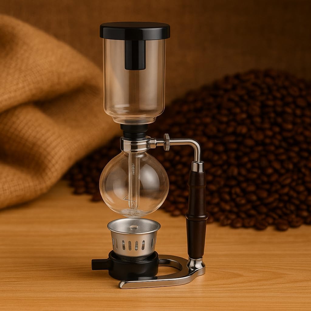 Siphon Coffee Maker Without Electricity – Alcohol Burner – Puerto Rican Style Greca – Always Hot Coffee, Even Without Power