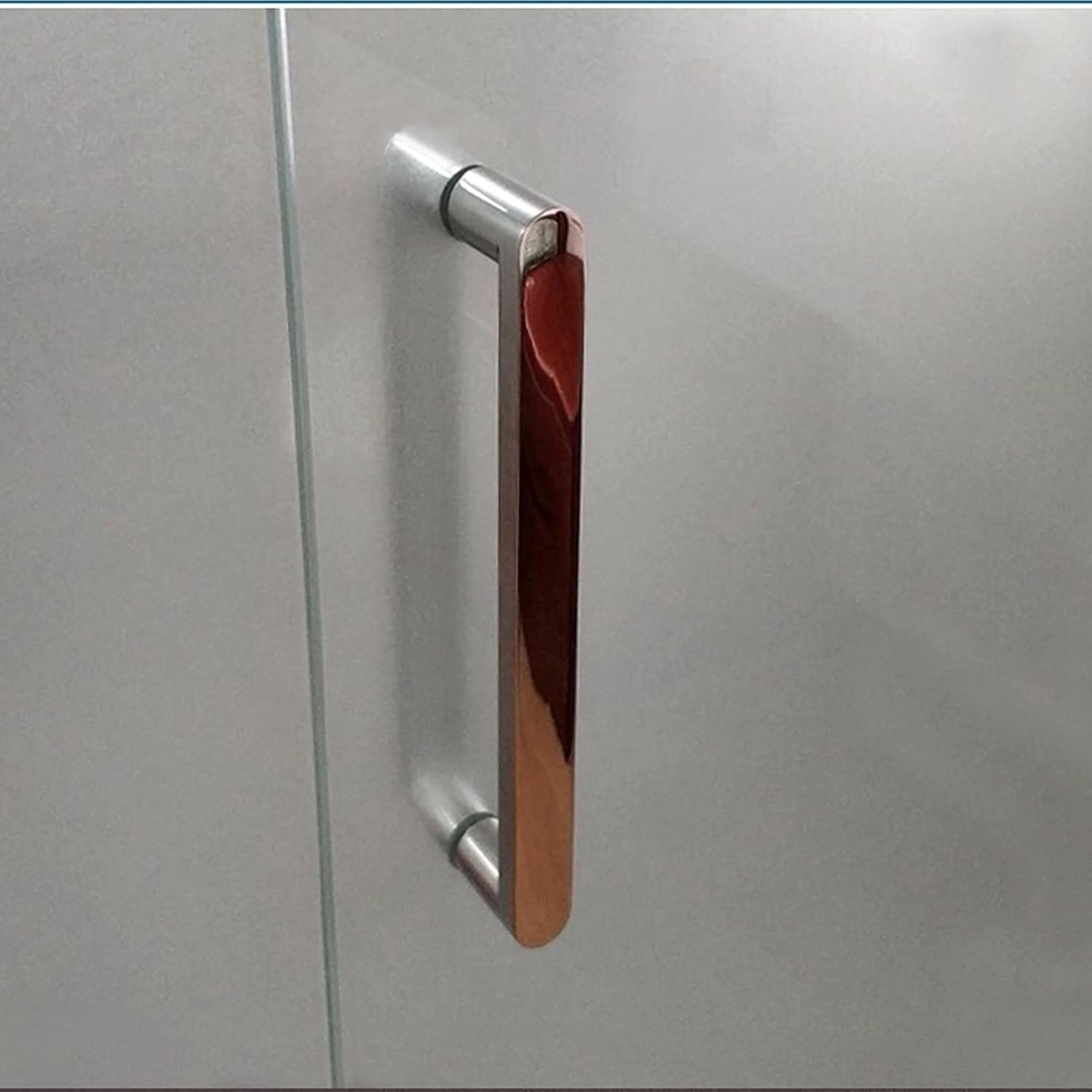 Stainless Steel Shower Door Handles Sets Bathroom Screen Knobs Equipment Push and Pull Bar for Office Hotel Glass Door (Size : 160mm)