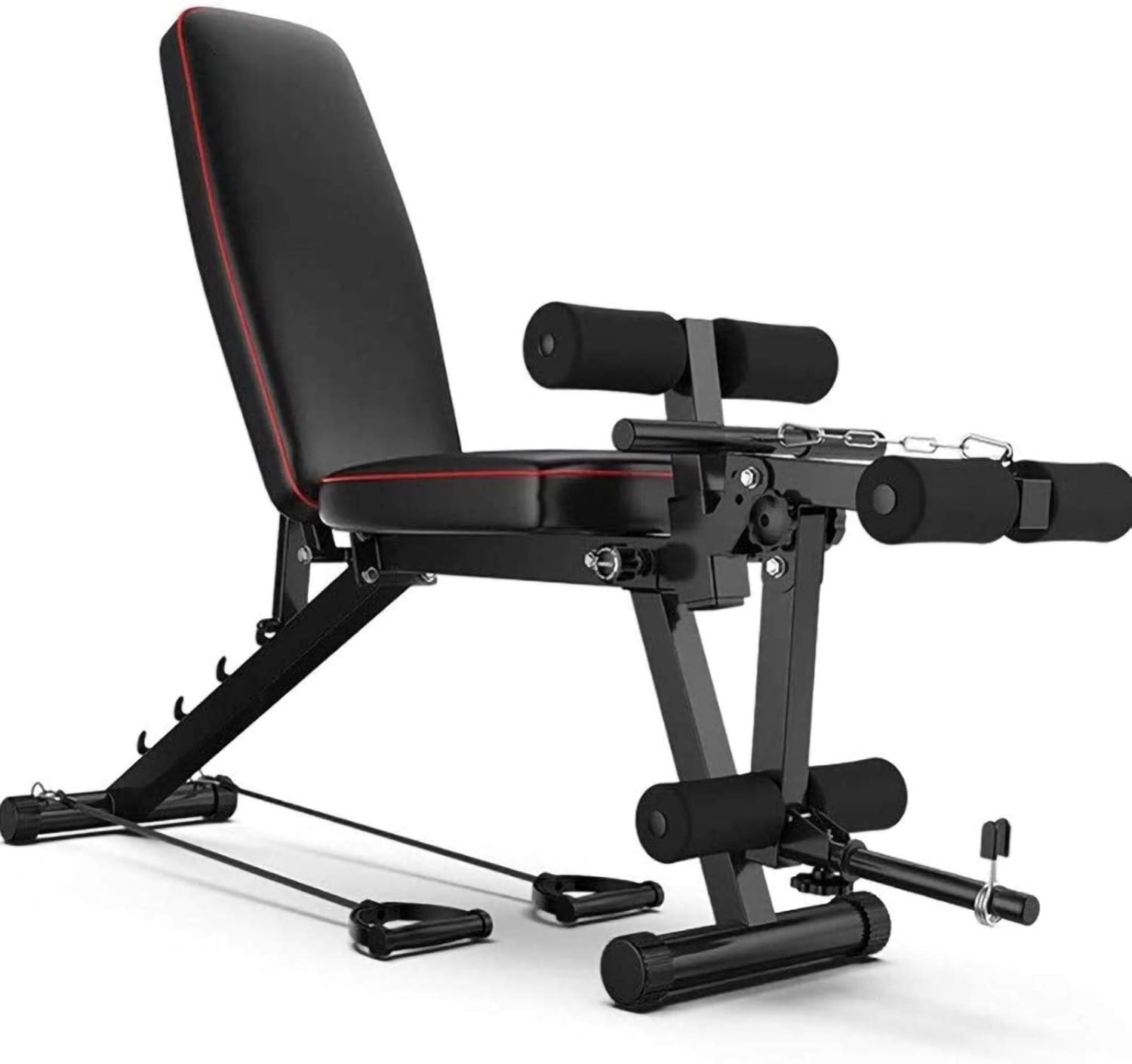 Folding Dumbbell Stool,Leg Curl Multi Use Exercise Workout