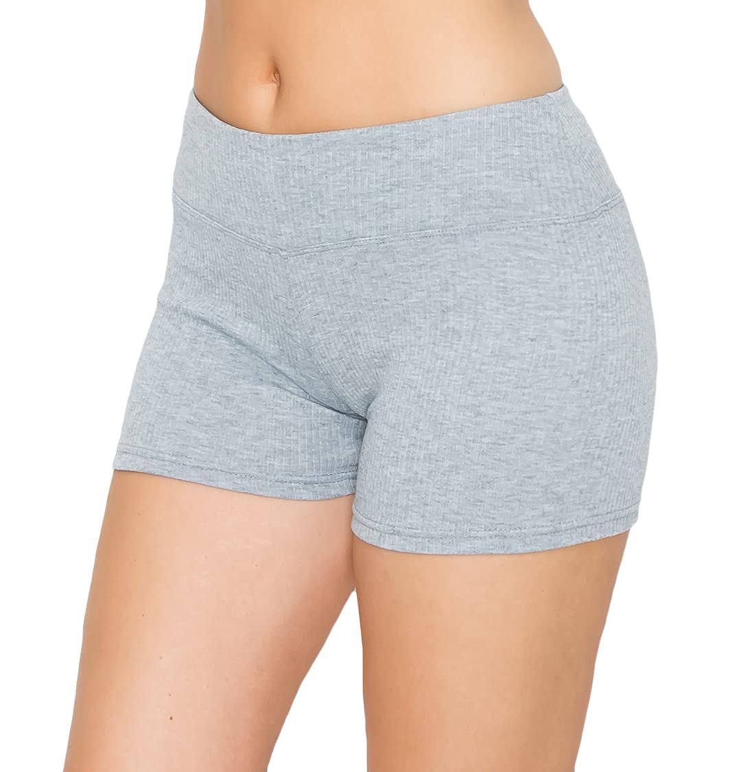 ALWAYS Faux Leather Shorts - High Waist Active Stretch Yoga Short Pants for Women