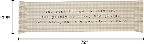 Miniatura 3 de Mud Pie Camino de mesa con volantes, 17.5 x 72 pulgadas