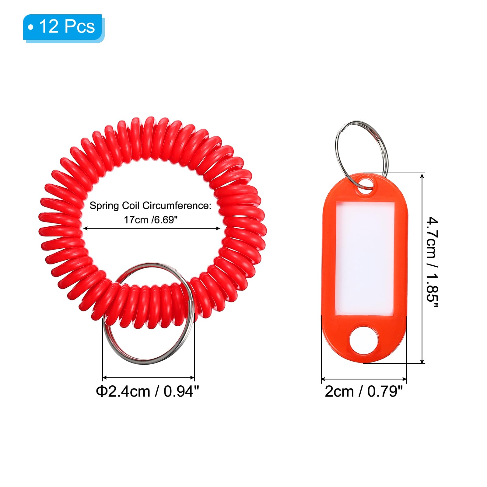 PATIKIL Wrist Coil Keychain with Tag - Image 2