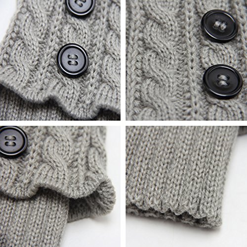 Women Winter Warm Crochet Knitted Boot Cuff Sock Short Leg Warmers4