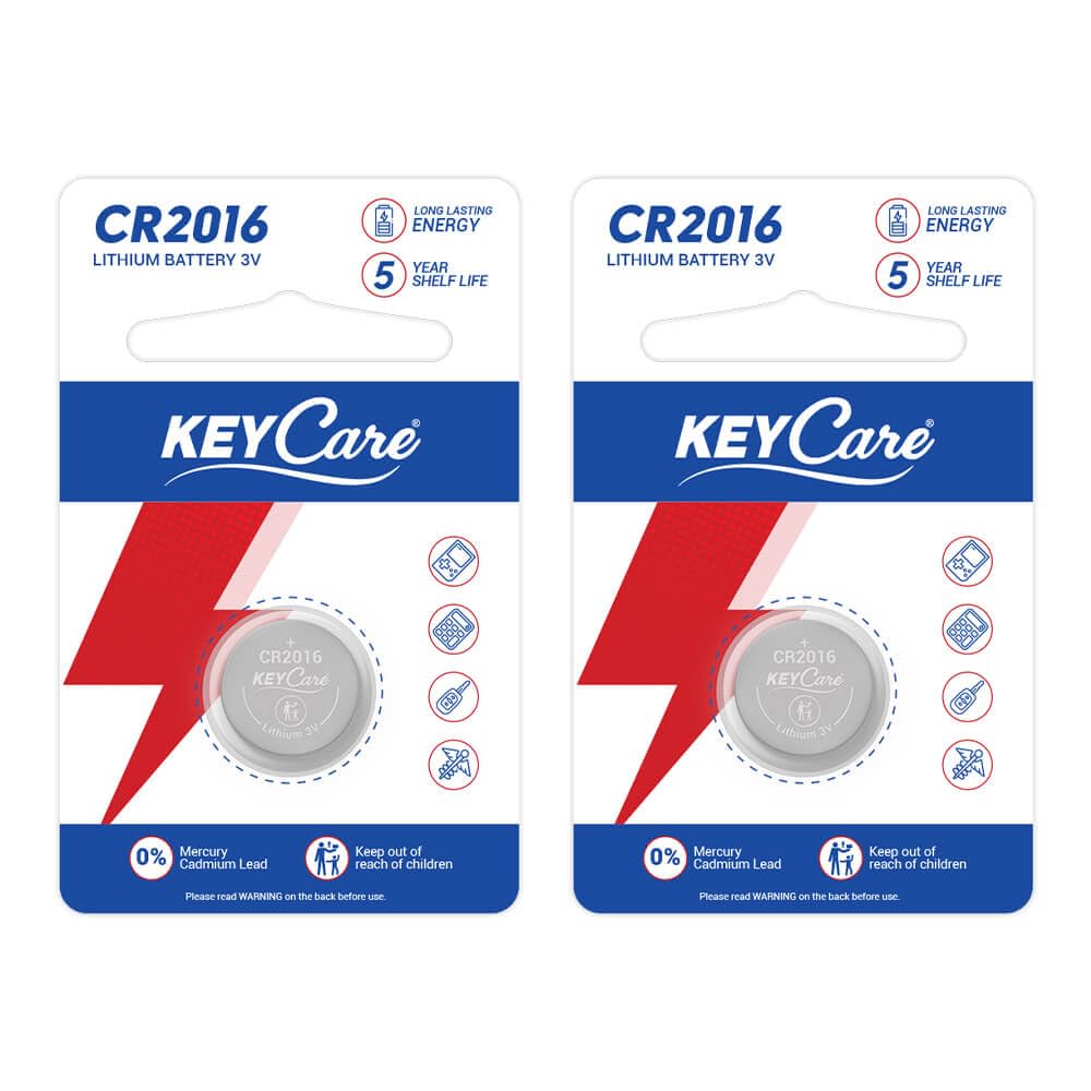 Key Care Long Lasting CR2016 Lithium Coin Cell Battery | 3V Voltage | Environmentally Friendly | High Capacity-Pack of 2-image-42