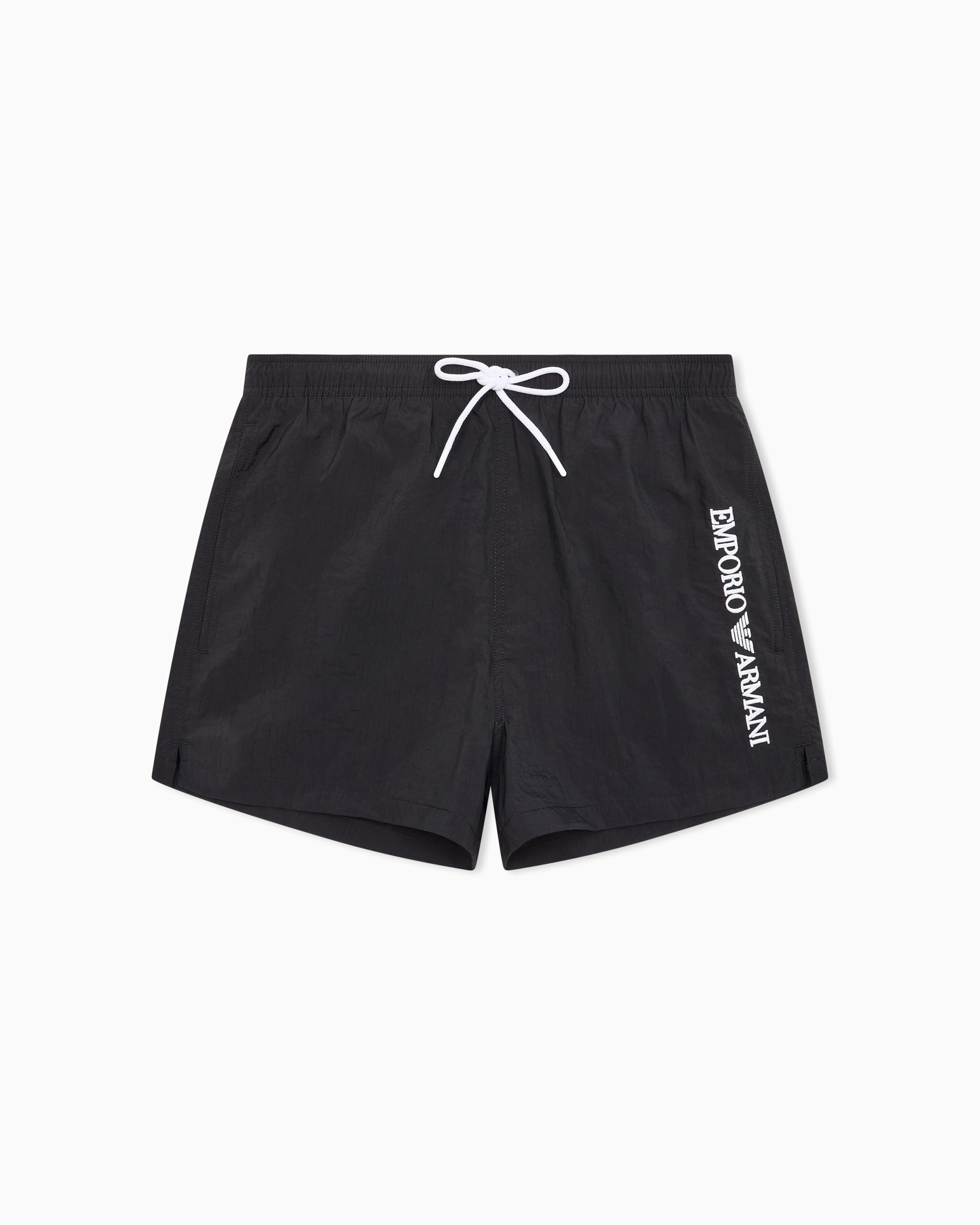 EMPORIO ARMANI Herren Boxershorts mit Stickerei, Logo, Schwarz, Größe XL, Schwarz, XL