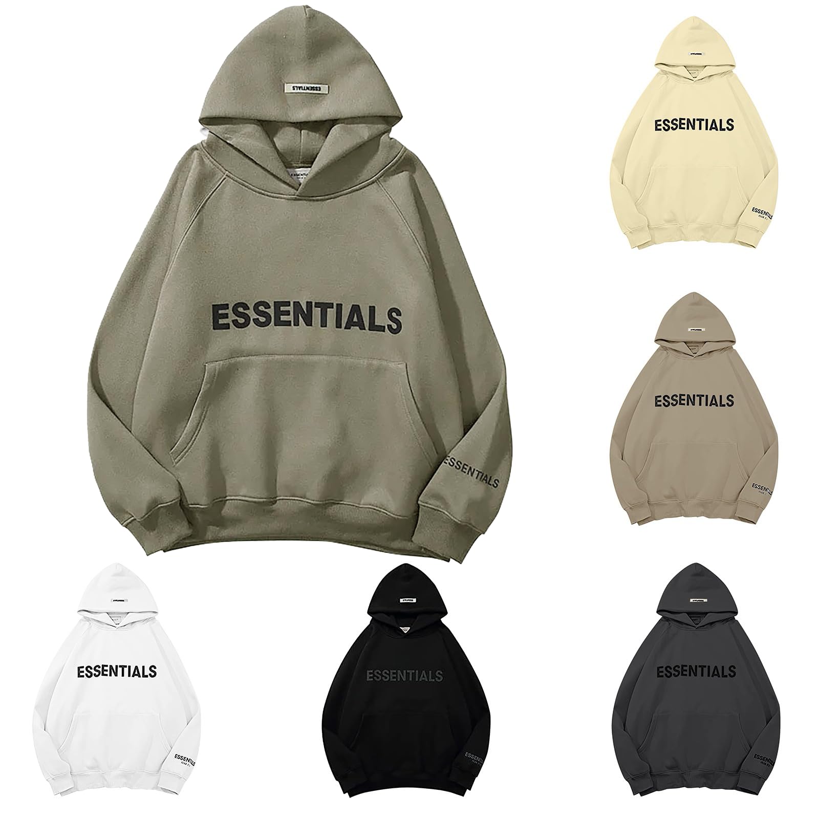 GenericMen's and women's Fashion Pullover Hoodie Fleece Sweater Couple Letter Sweatshirt Hoodie Casual Loose Hoodie Tops