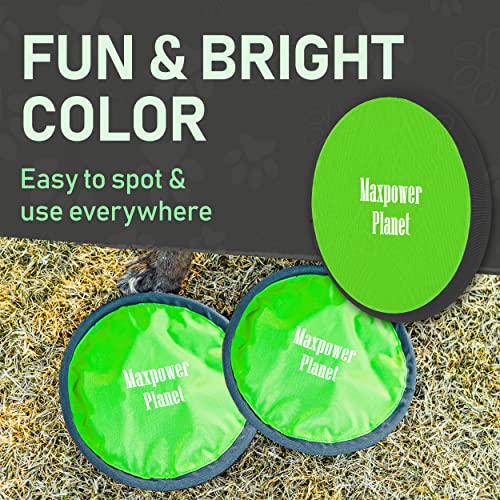 Maxpower Planet Dog Frisbee X2 Pack – Dog Frisbee Soft to Catch – Floating Frisbee for Dogs – Lightweight Flying Frisbee Dog Toy – Easy to Spot Disc Dog Frisbees Puppy Toys, Small to Large 10-inch Maxpower Planet Dog Frisbee X2 Pack – Dog Frisbee Soft to Catch – Floating Frisbee for Dogs – Lightweight Flying Frisbee Dog Toy – Easy to Spot Disc Dog Frisbees Puppy Toys, Small to Large 10-inch