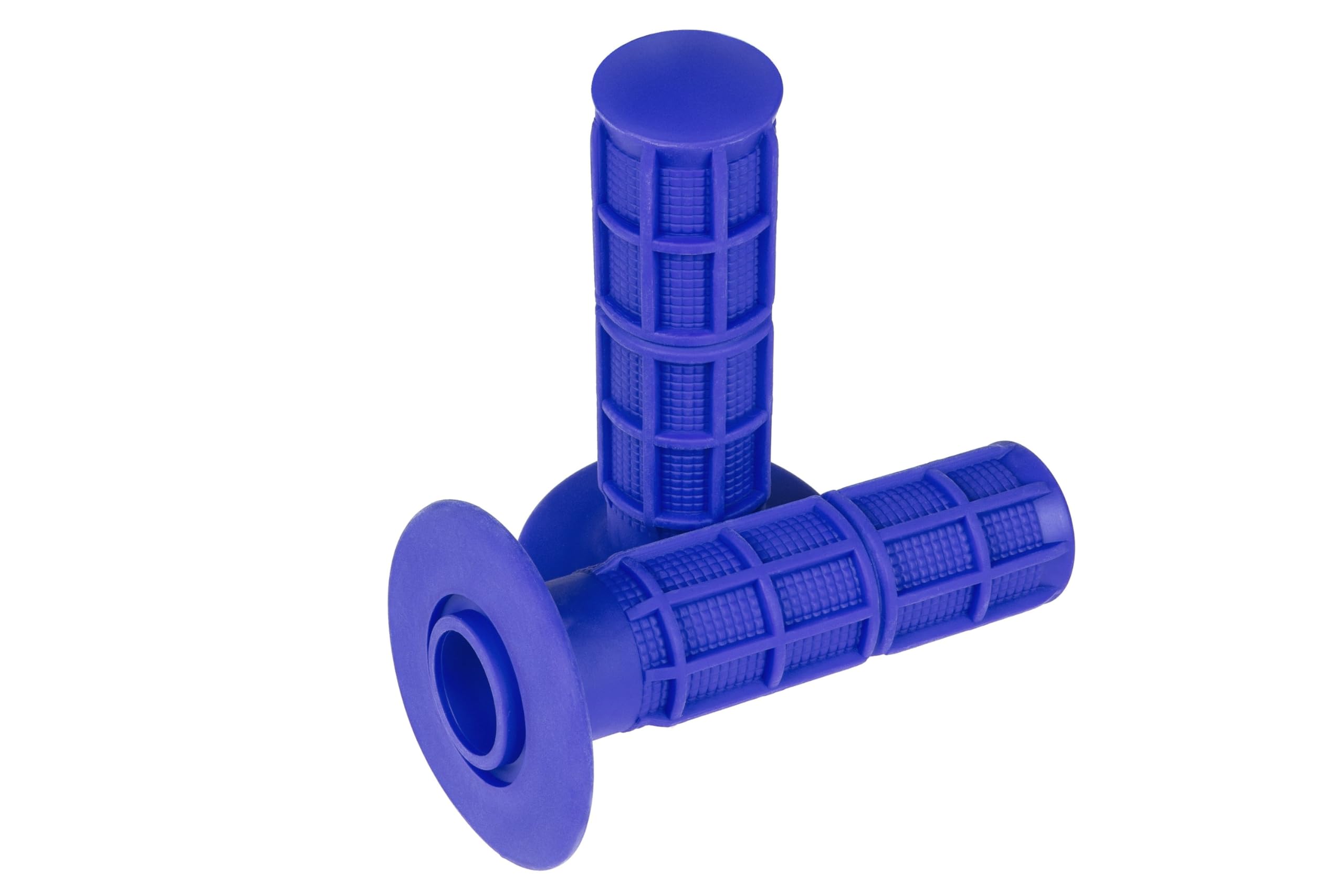 Ricambino Motorcycle Handlebar Grips 1 Pair Universal Rubber Handlebar Anti-Slip Grips Color - Blue