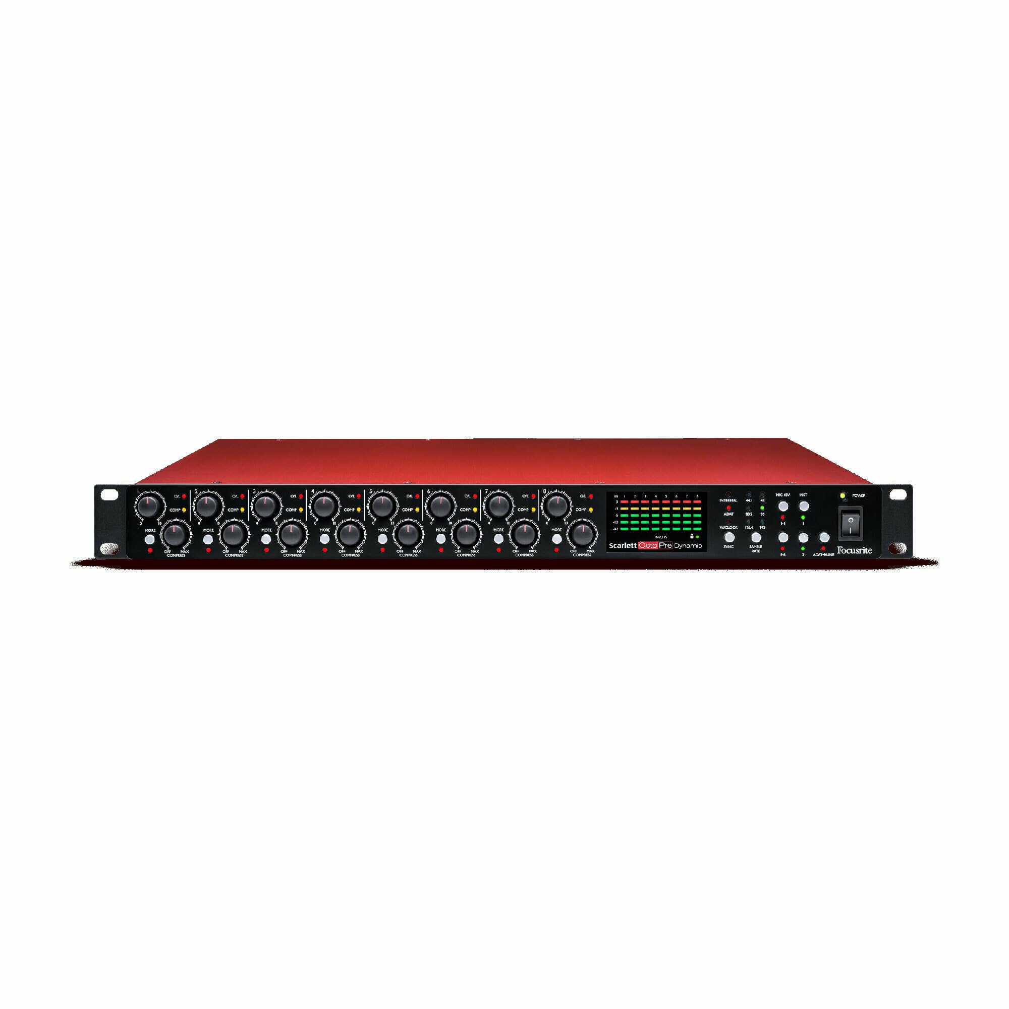 Amazon.co.jp: Focusrite Scarlett OctPre Dynamic 8チャンネルマイク