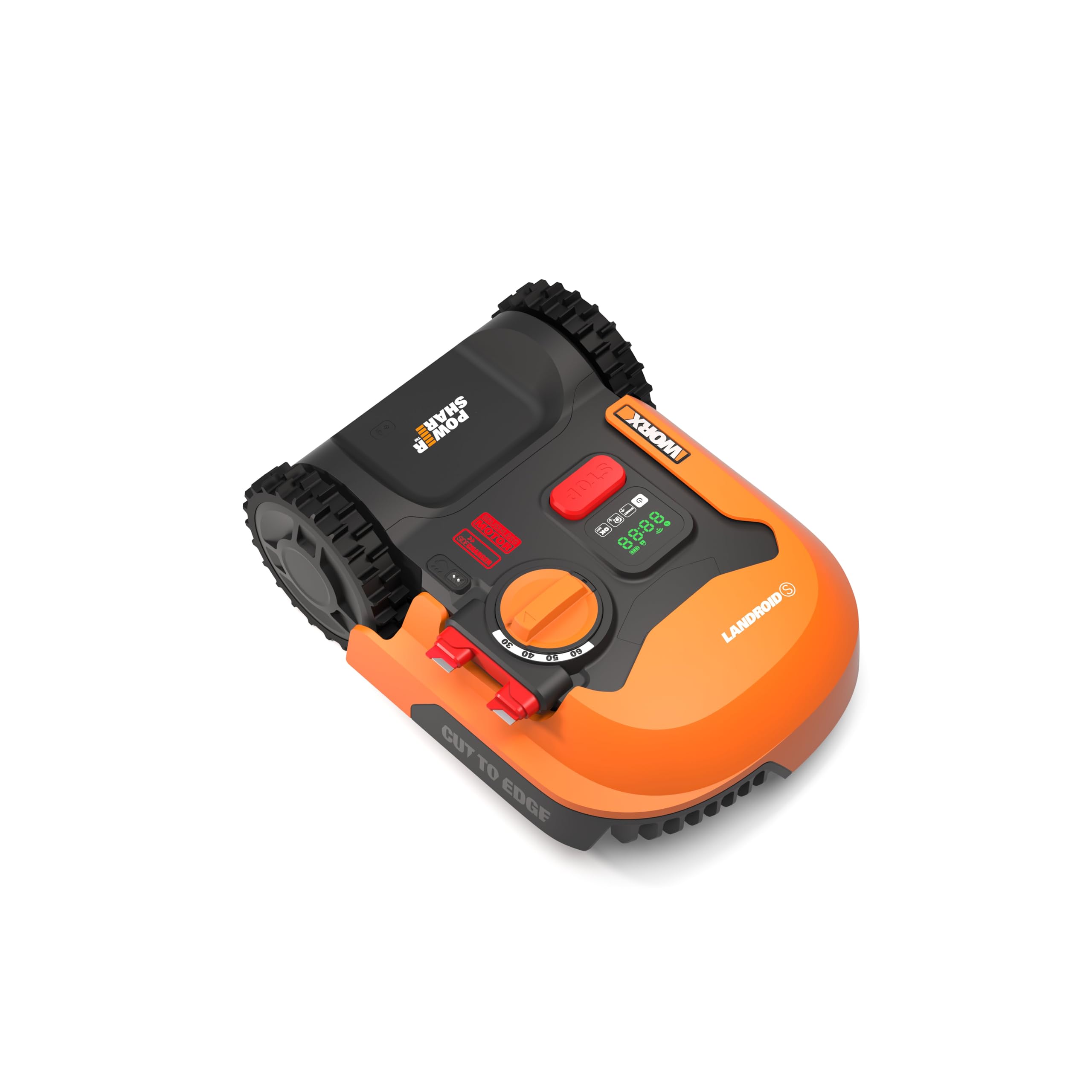 Worx WR169E Landroid Robot cortacésped, con tecnología KI para un Corte más rápido, Control Inteligente de Aplicaciones, programación multizona, Carga automática, batería PowerShare de 20 V