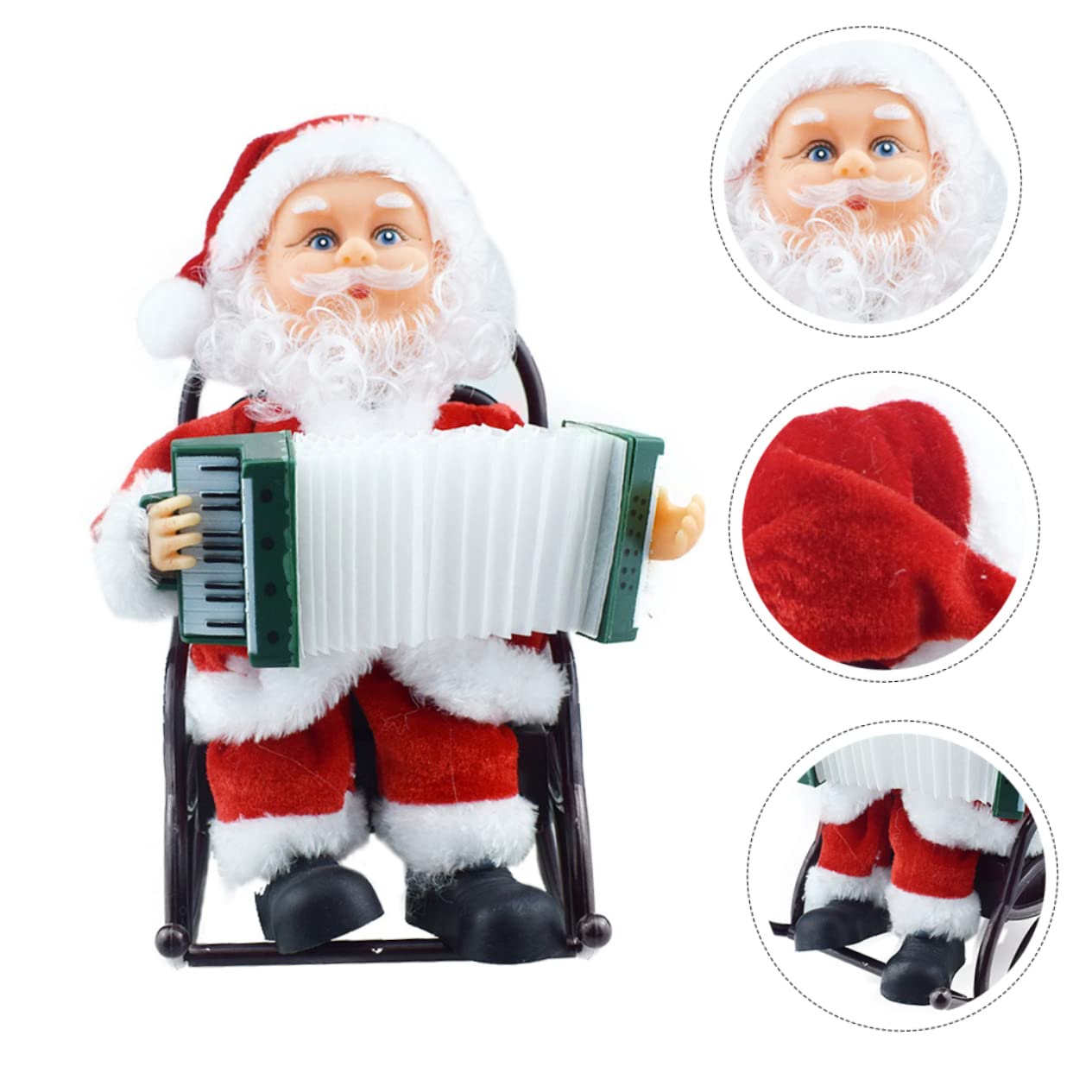 TOPBATHY 1 Pc Juguete De Papá Noel Decoración Papá Noel Eléctrico Juguete Musical De Navidad Juego Infantil Felpa Juguetes Componente Electrónico con Música Niño Manejar