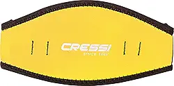 Cressi Capa de alça de máscara de neoprene - Capa confortável para máscara de mergulho, ideal para cabelos longos ou para identificação