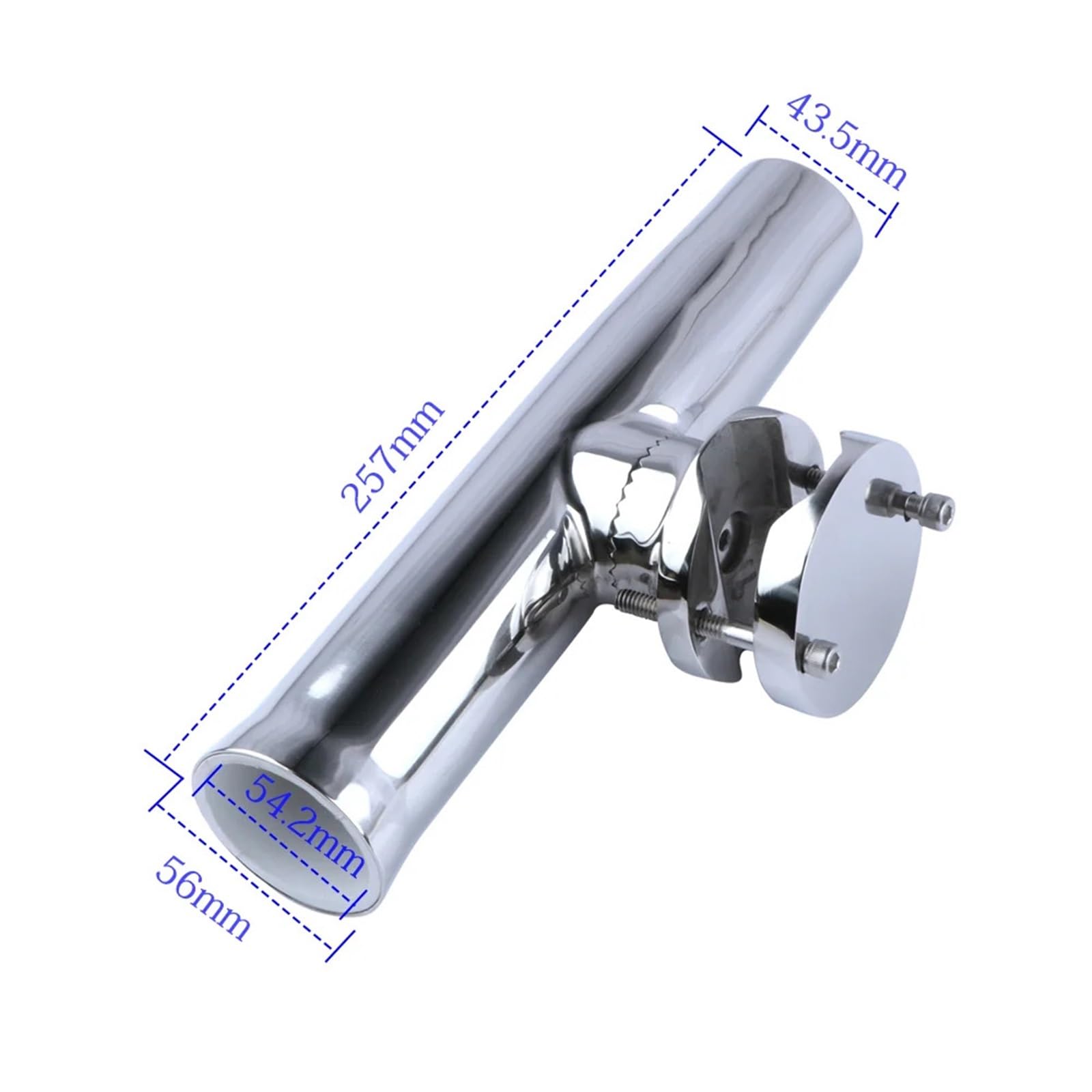 CañEros para Barco Abrazadera for caña de Pescar for Barco, Soporte Ajustable Acero Inoxidable for Tubo Aparejos Pesca 1-1/4 "a 2", 2 uds