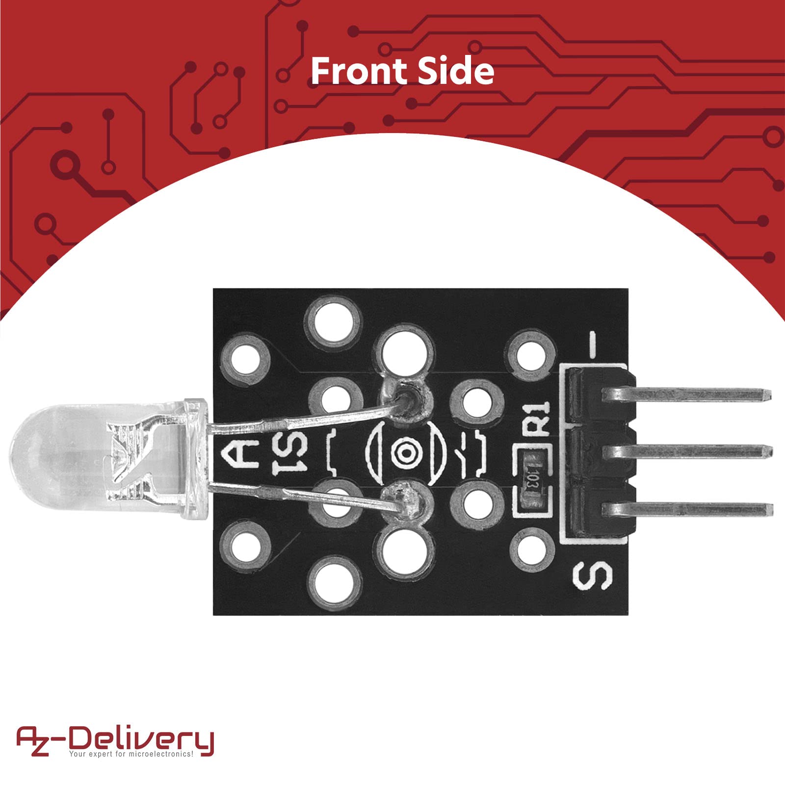 3pin Sensor Module KY-005 Infrared Sensor Module - 3-Pin IR Emission ...
