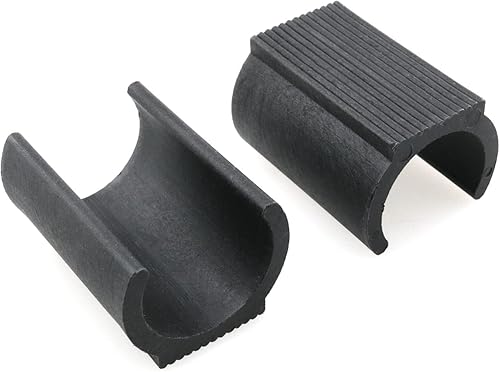 Miniatura 3 de HJGarden 8 unids a prueba de humedad y prevención de fricción 0.984 in silla de plástico pie U en forma de piso deslizantes tubería tapas cubierta