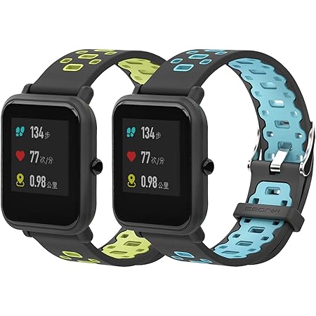 SenMore Correa para Amazfit Bip Younth - 20mm Silicona Pulsera Impermeable Correas de Repuesto para Galaxy Watch 42mm, Gear S2 Classic, Huami Amazfit ...