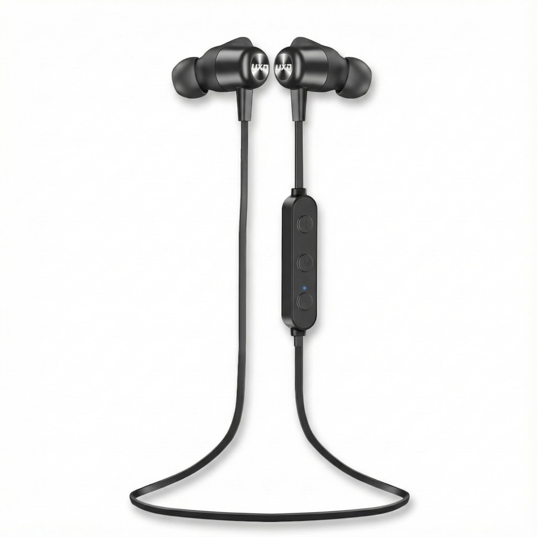 UXD Bluetooth Kopfhörer, Kopfhörer Kabellos Bluetooth 5.0 Sport In Ear Kopfhörer mit Mikrofon, 20 std Spielzeit, IPX7 Wasserschutzklasse, HiFi Stereo Ohrhörer für Joggen/Laufen (schwarz)