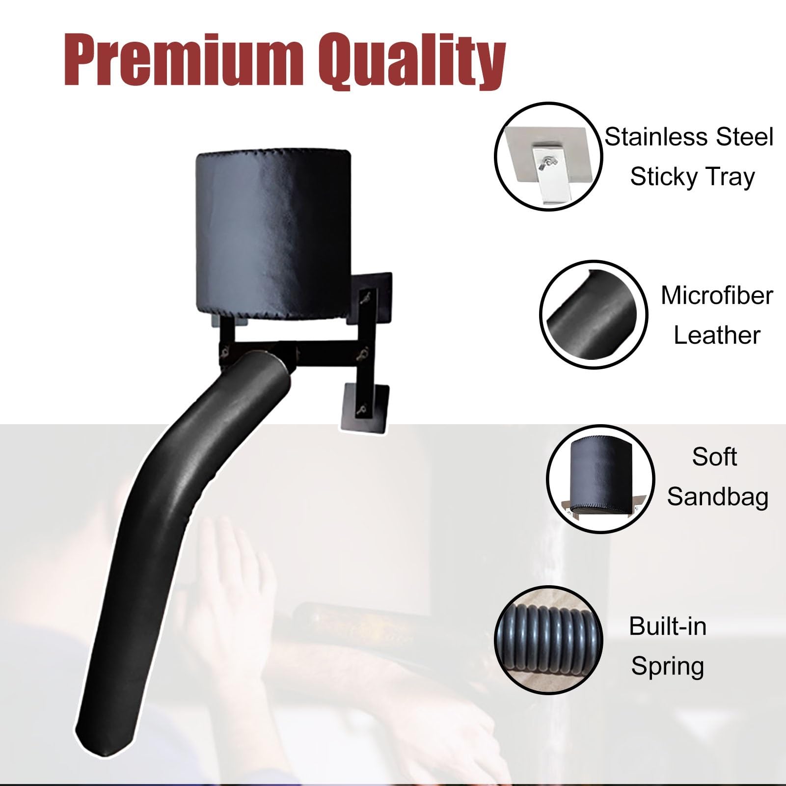 DYK&NX Wing Chun Wooden Dummy, Portable Martial Arts Dummies, Hard - View #4