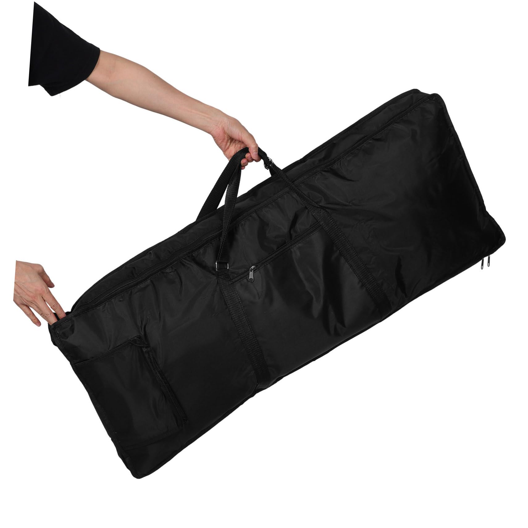 Borsa Elettronica per Argento 61 Imbottita Tastiera Tasti | Tessuto Oxford, Doppia Tracolla, Capienza Ampia per Spartiti e Accessori, Trasporto Comodo