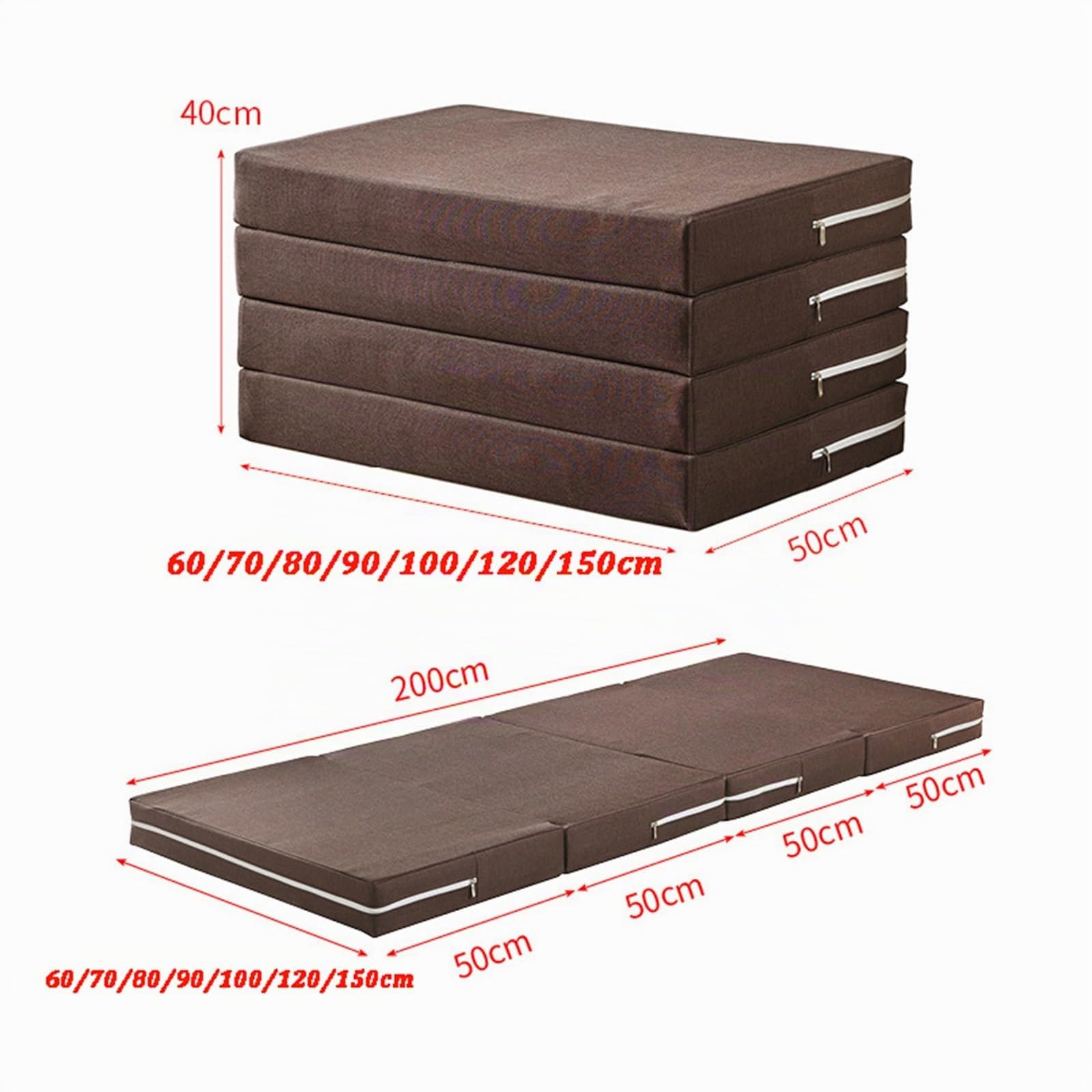 Matelas Pliable En Mousse À Mémoire De Forme, Matelas Pliable De 10cm