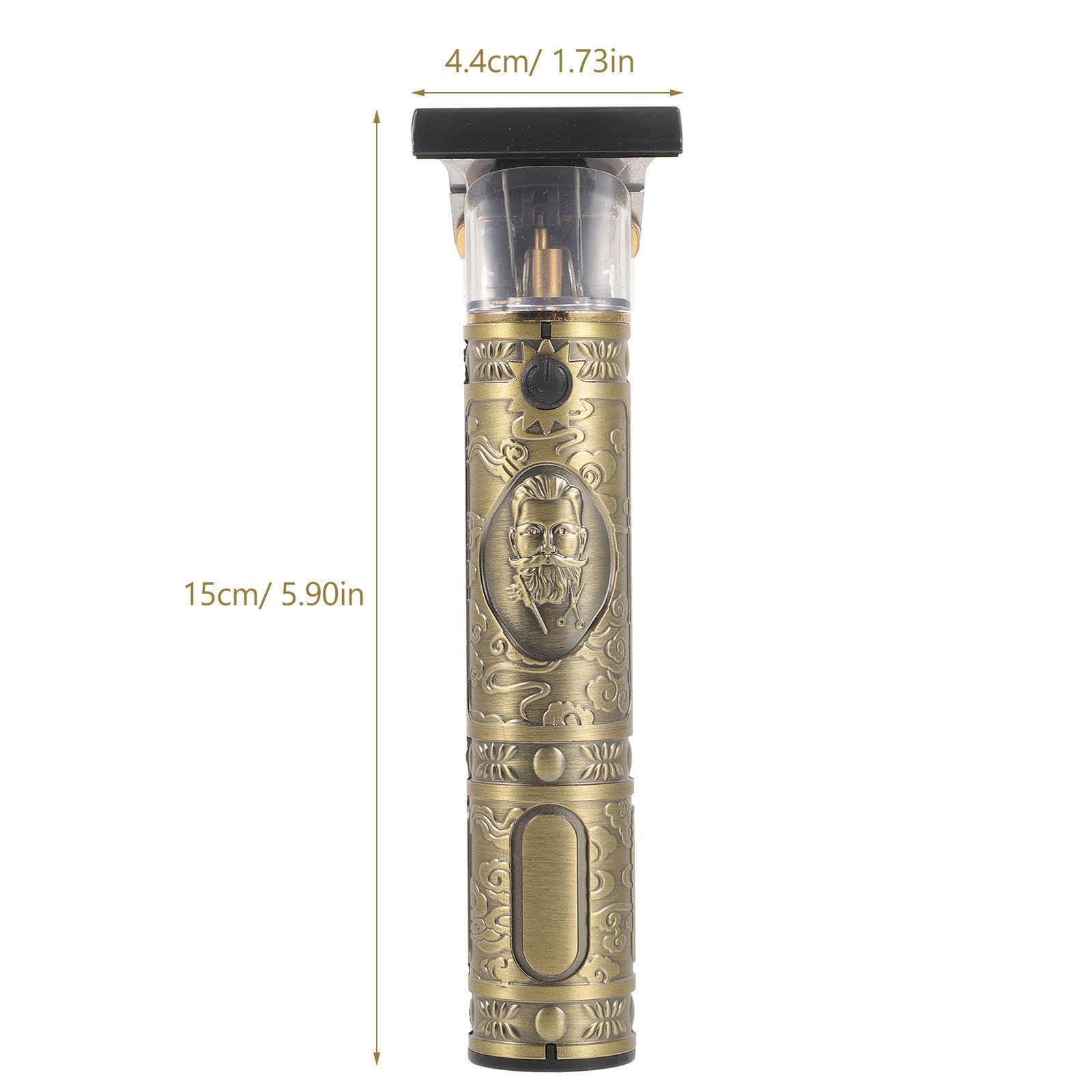 Cortapelos Retro Forma de Cabeza de Buda 1200mah Metálico
