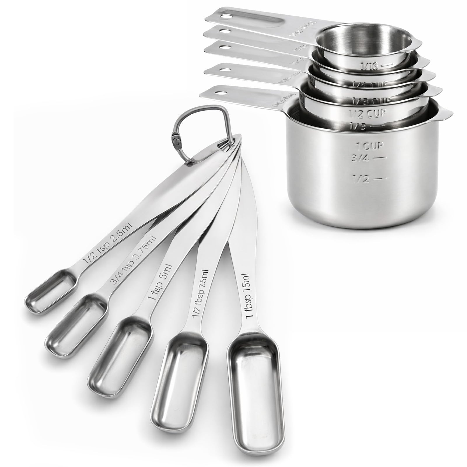 FANGSUN 10-Piece Stainless Steel Measuring Set