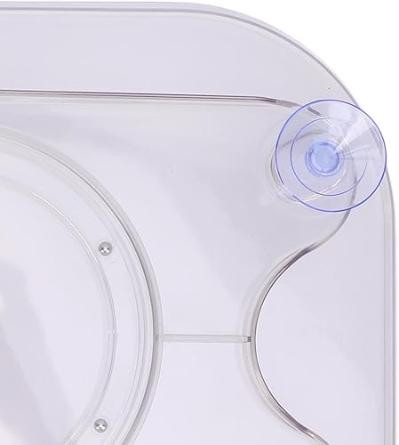 Miniatura 5 de Refrigerator Turntable Organizer, Square Clear Acrylic PET Lazy Susan Tray, 360 Rotating Fridge Caddy for Cabinet Pantry Kitchen Countertop, Food