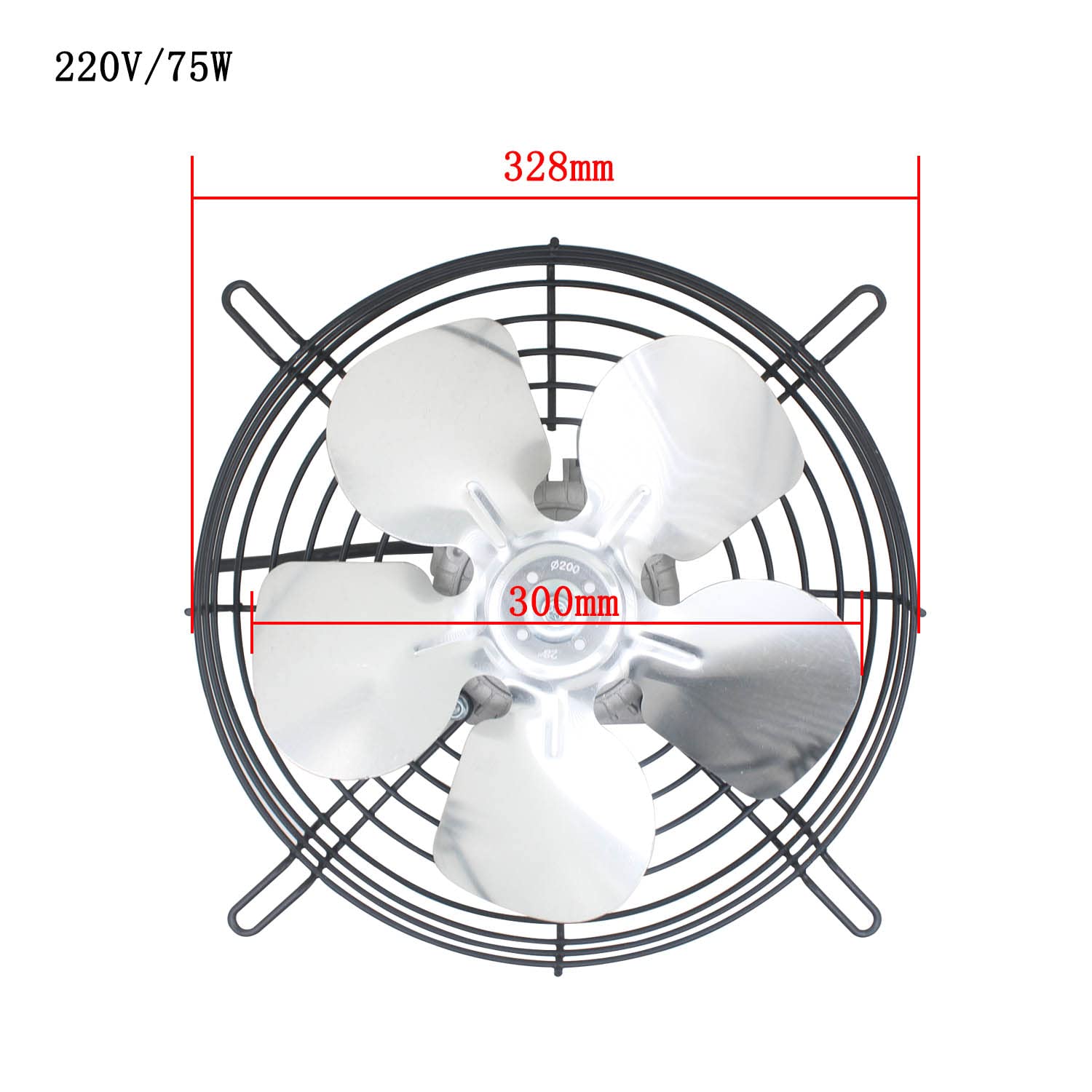 Ventilatore condensatore frigorifero 230v con griglia protezione motore ventola assiale refrigerante evaporatore congelatore