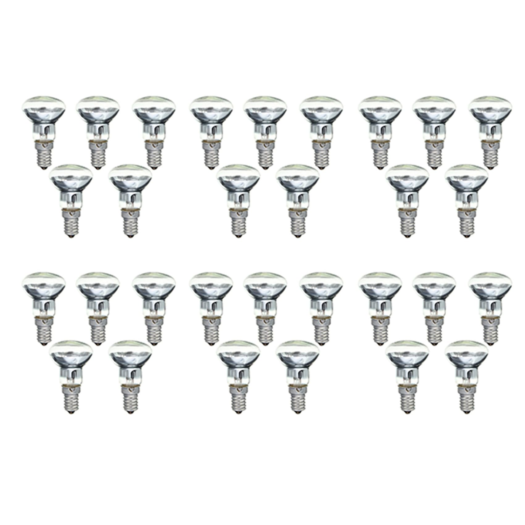 Hndhbfgrt Replacement Lava Lamp E14 R39 30W Spotlight in Light Bulb Clear Reflector Spot Light Bulbs Lava Incandescent 30Pcs