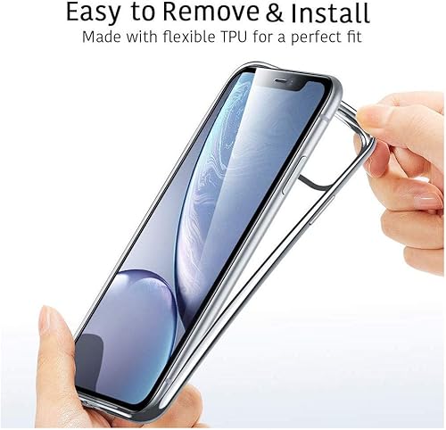 Miniatura 3 de HHUAN Funda para Huawei Y9S + protector de pantalla de vidrio templado flexible suave transparente TPU mármol Shell silicona gel protector