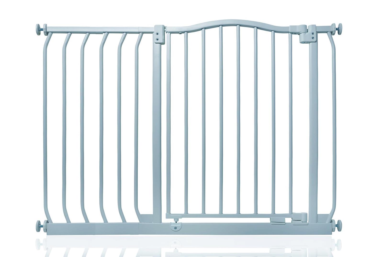 Safetots Curved Top Safety Gate, 71cm - 80cm, Matt White, Pressure Fit Stair Gate, Baby Gate for Doors Hallways and Spaces, Safety Barrier, Easy Installation — view 12